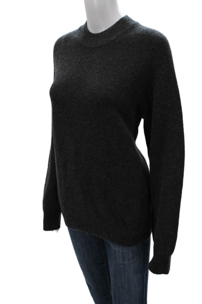 Naked Cashmere Women Pullover Sweater Gray Mock Neck Long Sleeve Size L