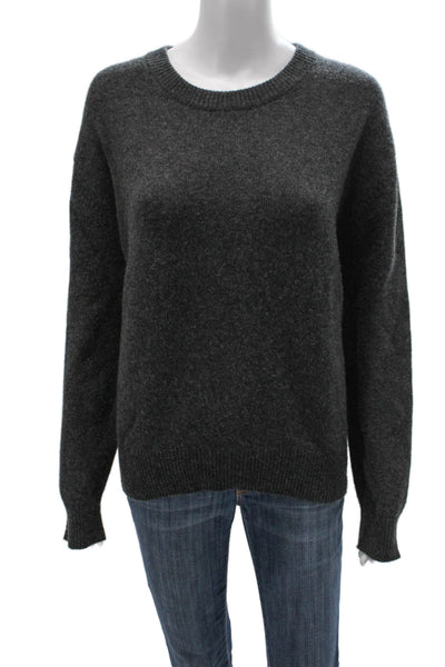 Naked Cashmere Womens Gray Cashmere Crew Neck Pullover Sweater Size M