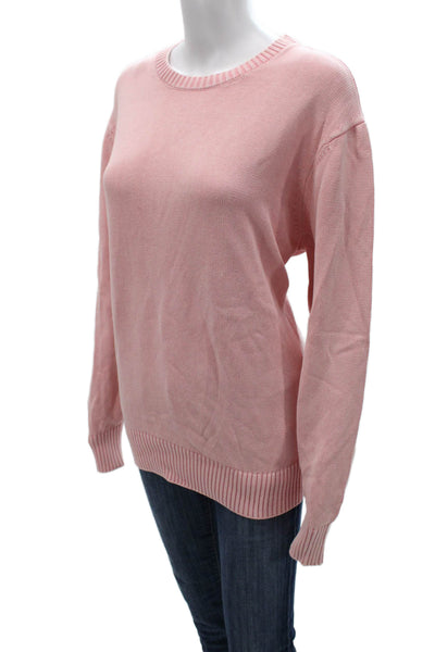 Tuckernuck Womens Pink Cotton Pullover Sweater Crew Neck Long Sleeve Size XL