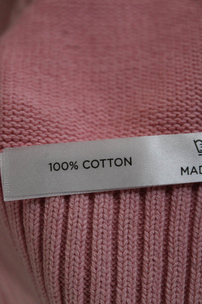 Tuckernuck Womens Pink Cotton Pullover Sweater Crew Neck Long Sleeve Size XL