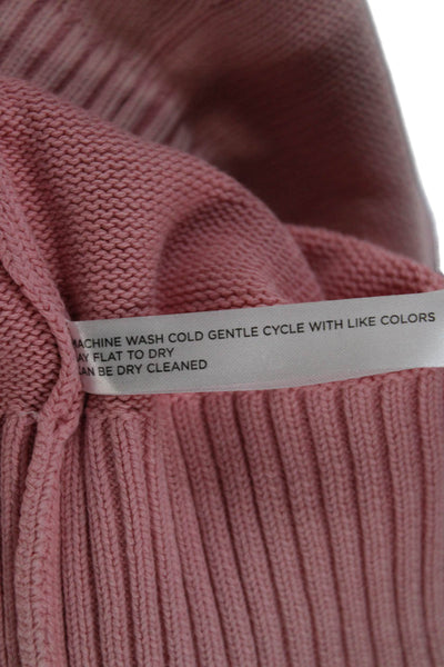Tuckernuck Womens Pink Cotton Pullover Sweater Crew Neck Long Sleeve Size XL