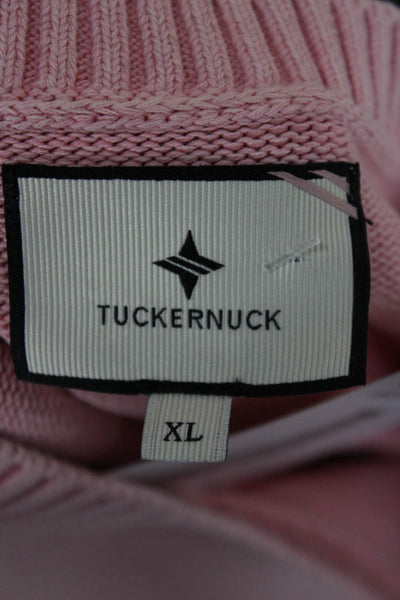 Tuckernuck Womens Pink Cotton Pullover Sweater Crew Neck Long Sleeve Size XL