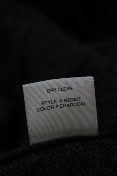 Naked Cashmere Women Sweater Dress Gray Cashmere Crew Neck Long Sleeve Size L