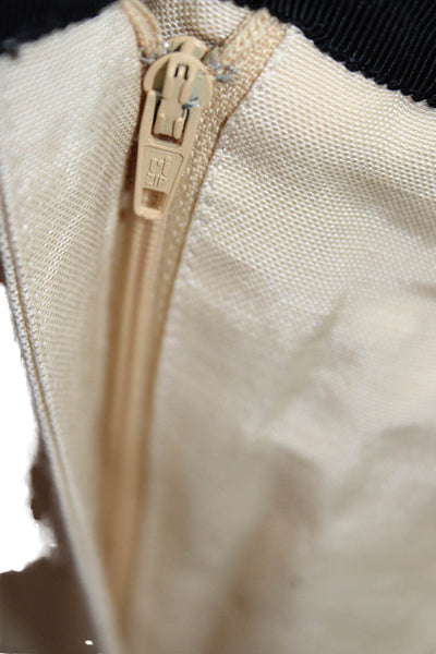 Dries Van Noten Womens Beige Linen Blend Dress Pants Zip Inseam 30 Size 40