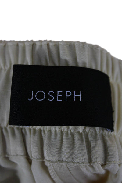 Joseph Womens Cropped Silk Blend Pants Beige Size 44