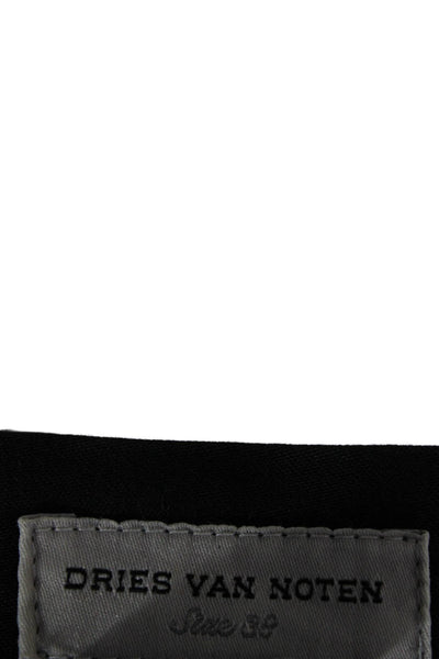 Dries Van Noten Women Ankle Pants Gray Cotton Size 38