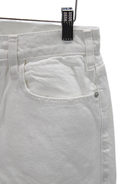 Frame Womens Straight High Rise White Jeans Size 29