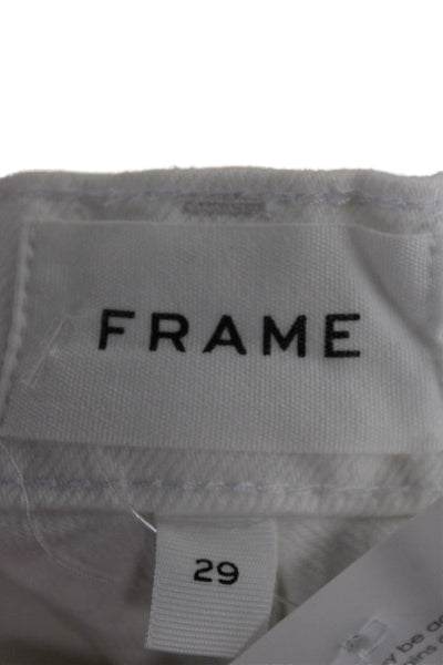 Frame Womens Straight High Rise White Jeans Size 29