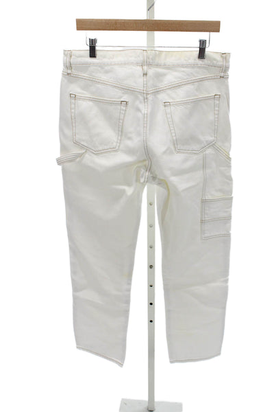 Frame Mens Straight Jeans White Cotton High Rise Size 29