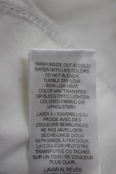 Frame Mens Straight Jeans White Cotton High Rise Size 29