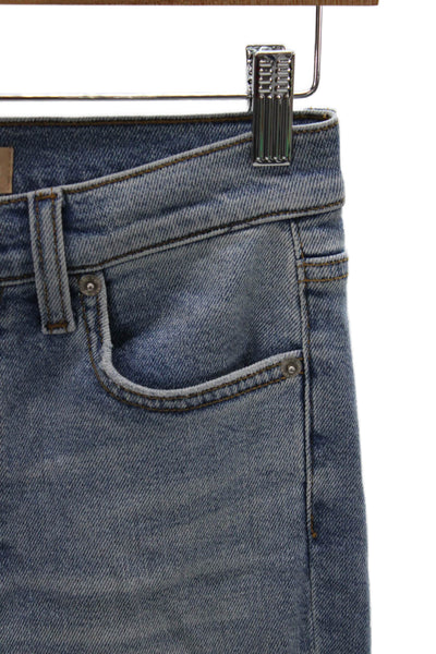 7 For All Mankind Womens Skinny Jeans Blue Mid Rise Cotton Size 27