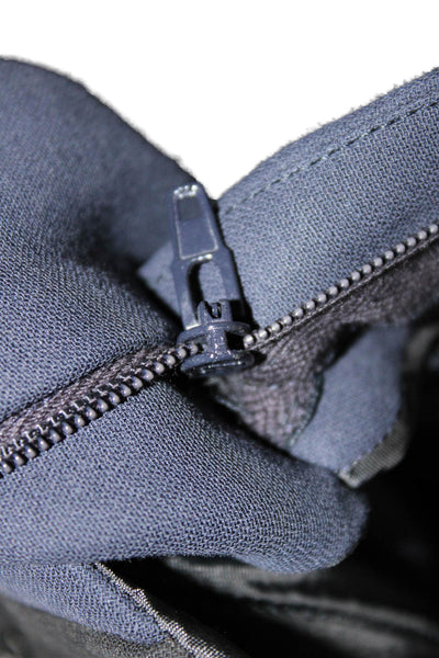 Prada Womens Blue Dress Pants Cotton Zip Inseam 27 Size 42