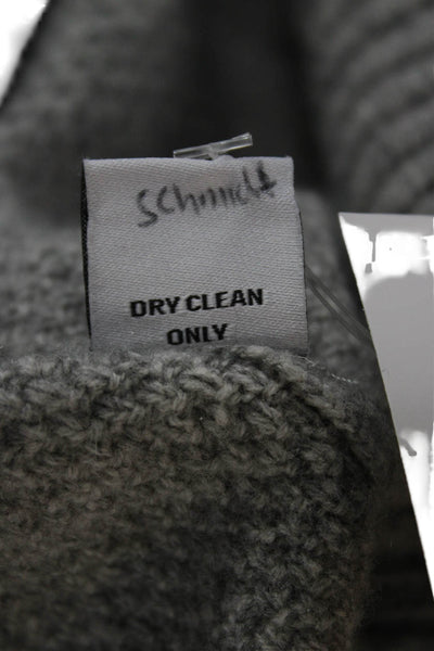Chan Luu Womens Pullover Sweater Gray Wool Cashmere Crew Neck Size M