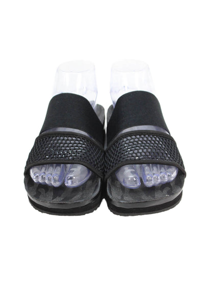 Adidas by Stella McCartney Womens Slide On Sandals Black Size 5