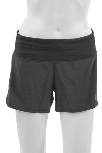 Lululemon Womens Athletic Black Nylon Shorts Size 6