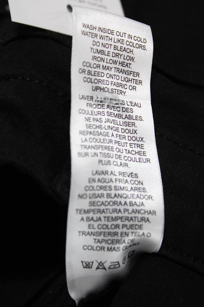 Frame Womens Flared High Rise Black Cotton Blend Jeans Size 26