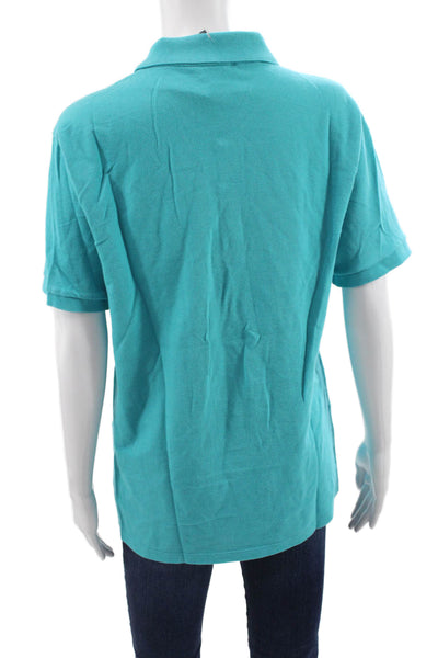 Versace Collection Mens Blue Cotton Polo T-Shirt Size XL
