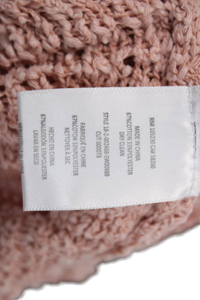 Joie Womens Pullover Sweater Long Sleeve Round Neck Pink Size S