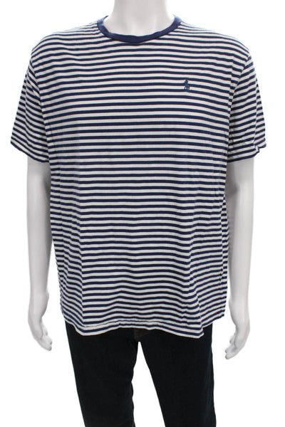 Polo Ralph Lauren Mens Basic Striped Cotton Short Sleeve Tee Size L