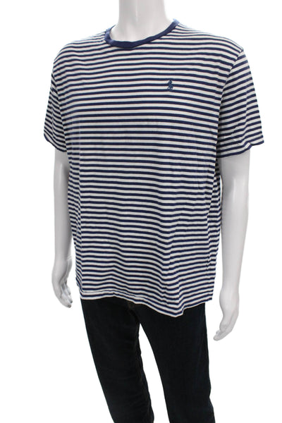 Polo Ralph Lauren Mens Basic Striped Cotton Short Sleeve Tee Size L