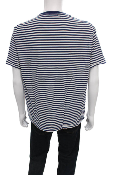 Polo Ralph Lauren Mens Basic Striped Cotton Short Sleeve Tee Size L