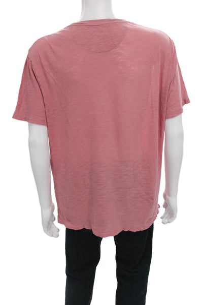 Vince Mens Basic T-Shirt Pink Size L