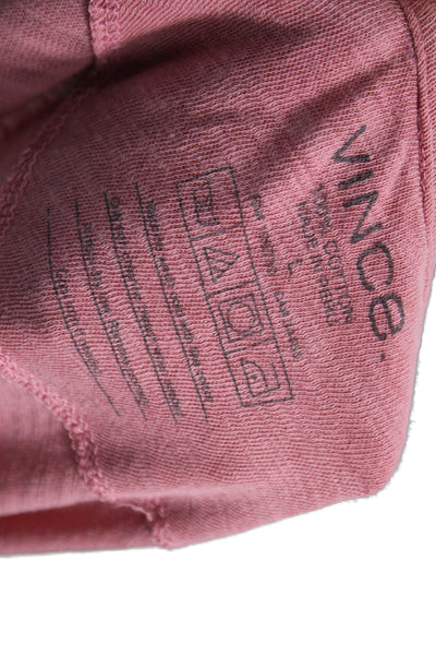 Vince Mens Basic T-Shirt Pink Size L