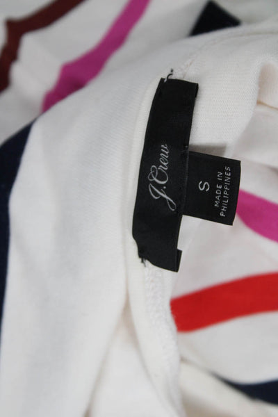 J Crew Womens Multicolor Striped Boat Neck Long Sleeve Tunic Size S