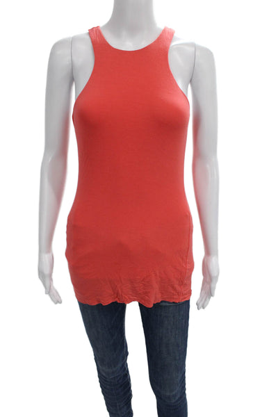 Bailey 44 Women Basic Rayon Sleeveless Tank Orange Size S
