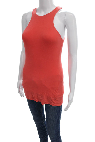 Bailey 44 Women Basic Rayon Sleeveless Tank Orange Size S