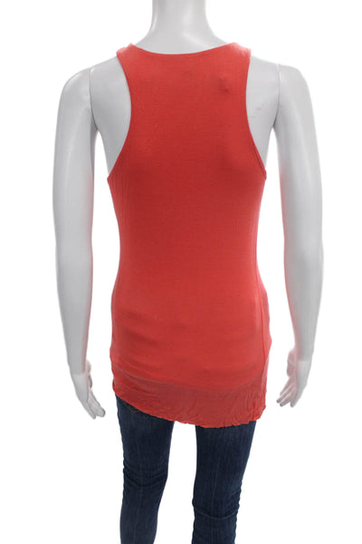 Bailey 44 Women Basic Rayon Sleeveless Tank Orange Size S