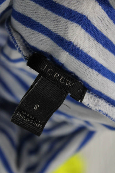 J Crew Womens Striped Turtleneck Long Sleeve Cotton Basic T-Shirt Size S