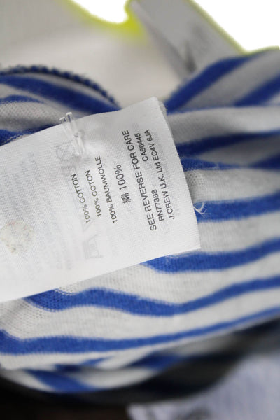 J Crew Womens Striped Turtleneck Long Sleeve Cotton Basic T-Shirt Size S
