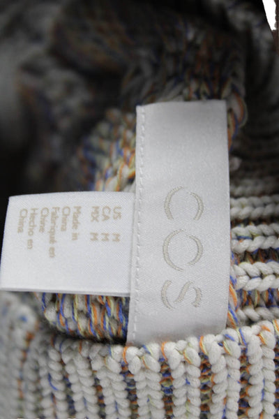 COS Women Vest Multicolor V-Neck Cable Knit Sleeveless Size M