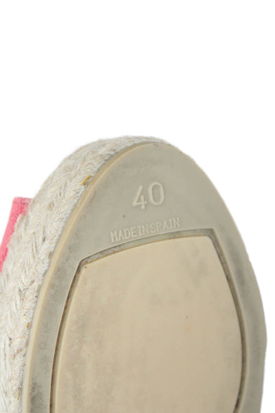 Castaner Womens Platform Espadrille Wedge Sandals Coral Pink Size 40 10
