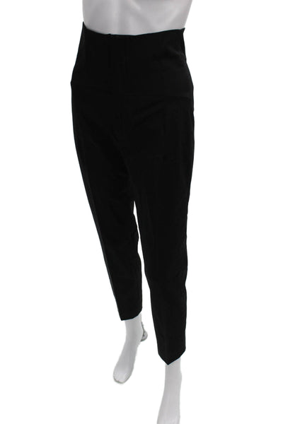Zara Womens Cropped Wool Blend Black Pants Size XS