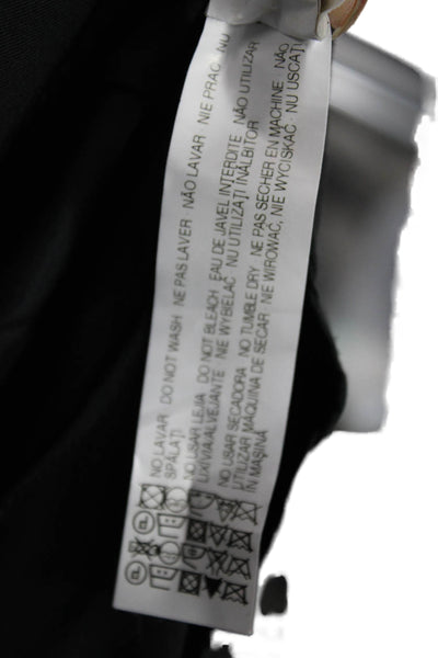 Zara Womens Cropped Wool Blend Black Pants Size XS