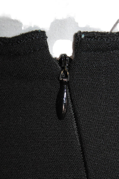 Jil Sander Navy Women Straight Pencil Black Wool Knee Length Skirt Size 40