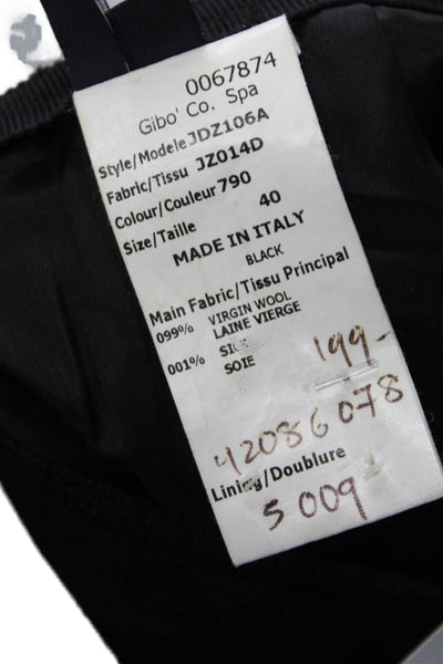 Jil Sander Navy Women Straight Pencil Black Wool Knee Length Skirt Size 40