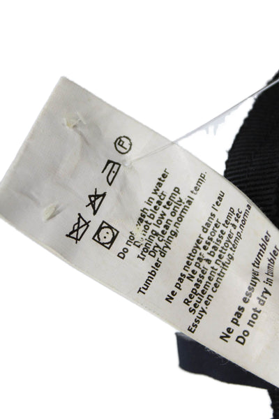 Jil Sander Navy Women Straight Pencil Black Wool Knee Length Skirt Size 40