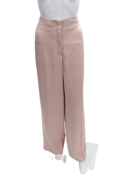Veronica Beard Womens Dress Pants Pink Acetate Hook Eye Size 10