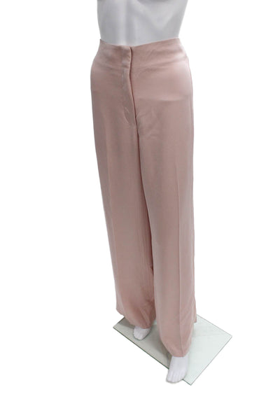 Veronica Beard Womens Dress Pants Pink Acetate Hook Eye Size 10