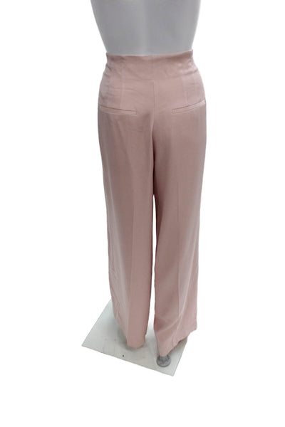Veronica Beard Womens Dress Pants Pink Acetate Hook Eye Size 10