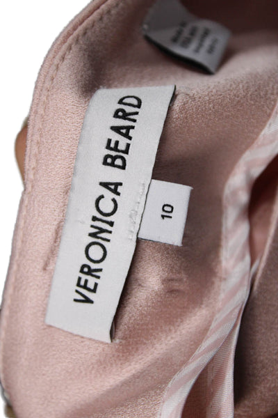 Veronica Beard Womens Dress Pants Pink Acetate Hook Eye Size 10