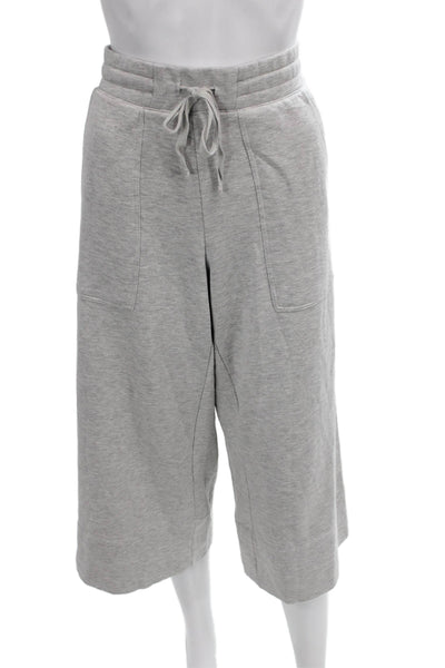 Quince Womens Cropped Gray Tencel Blend Drawstring Pants Size M