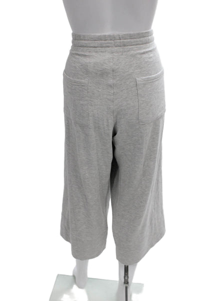 Quince Womens Cropped Gray Tencel Blend Drawstring Pants Size M