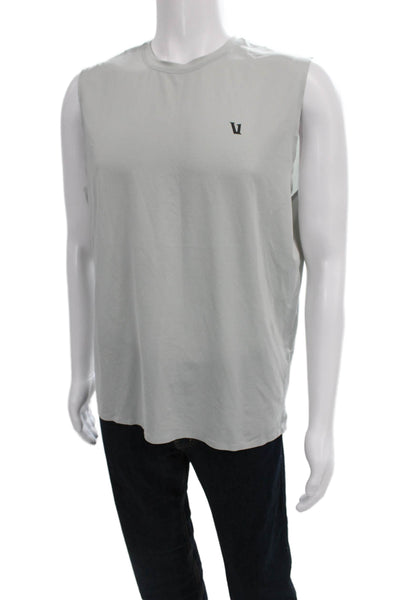 Vuori Mens Basic Tank Gray Crewneck Sleeveless Recycled Polyester Size M