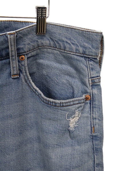 J Crew Women Straight Blue Cotton Blend Jeans Size 35
