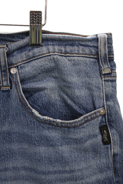 Silver Jeans Women Plus Wide Leg Blue Jeans Size 35
