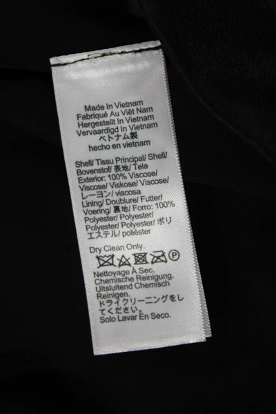 J Crew Women Black Dress Pants Viscose Size 18